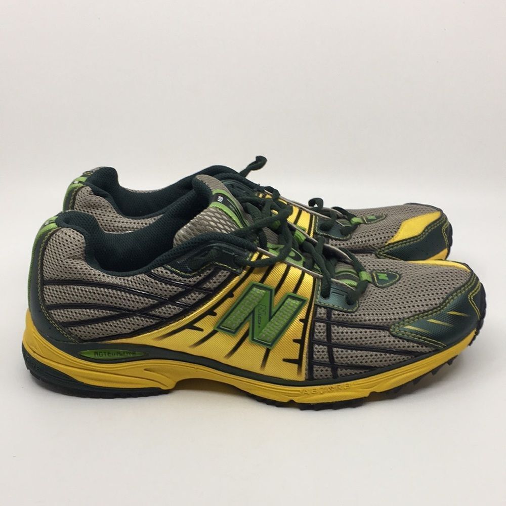 New Balance 904 Lightweight PL-1Fit Green and Yellow Sneakers Sz 10
